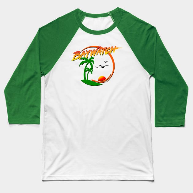 Baywatch Baseball T-Shirt by woodsman